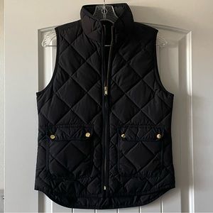 Black J. Crew Puffer Vest